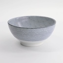Nippon Grey Sanuki Bowl 18.5x9cm 1000ml Dot YW-5539/A 3/24