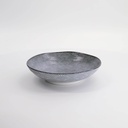 Nippon Grey Pasta Plate 21x5.2cm Dot YW-5538/A 3/36
