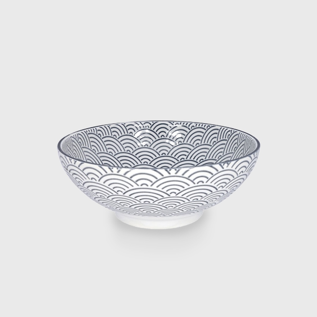 Nippon Grey Noodle Bowls 21.4x8.2cm 1450ml Wave YW-5540/B 3/24