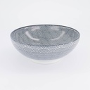 Nippon Black Noodle Bowls 21.4x8.2cm 1450ml Dot 33939 3/24