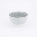 Nippon Grey Bowl 13.2x7.2cm 500ml Dot YW-5537/A 6/48