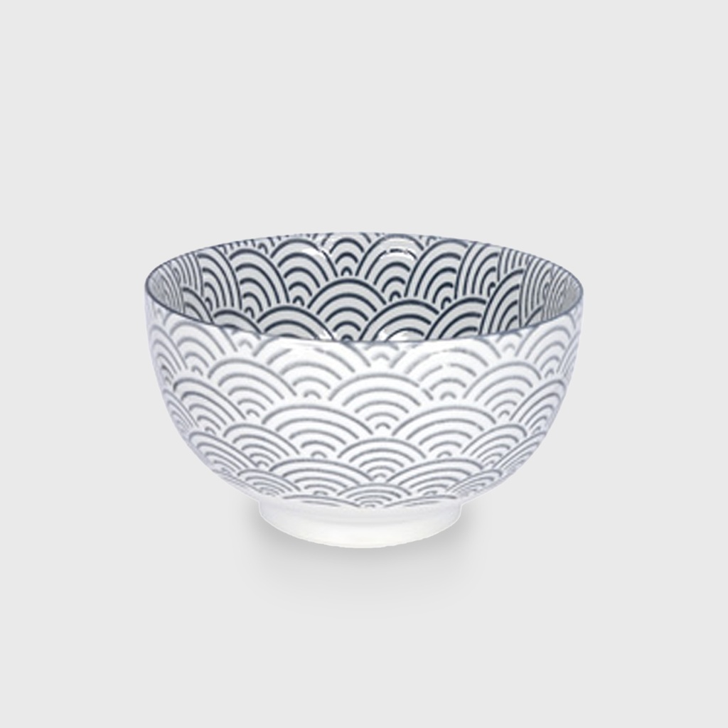 Nippon Grey Bowl 16x8.5cm 600ml Wave YW-5541/B