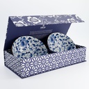 Ramen Bowl 2pcs Giftset 19x7.5cm 1100ml Blue 5A 33941 1/6 