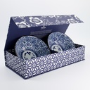 Ramen Bowl 2pcs Giftset 19.8x7.5cm 1100ml Blue 5A 33942 1/6  