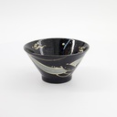 Kawaii Bowl Black Whale 16x8.5cm 33946 6/36 