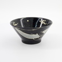 Kawaii Bowl Black Whale 18.5x9cm 33947 4/24