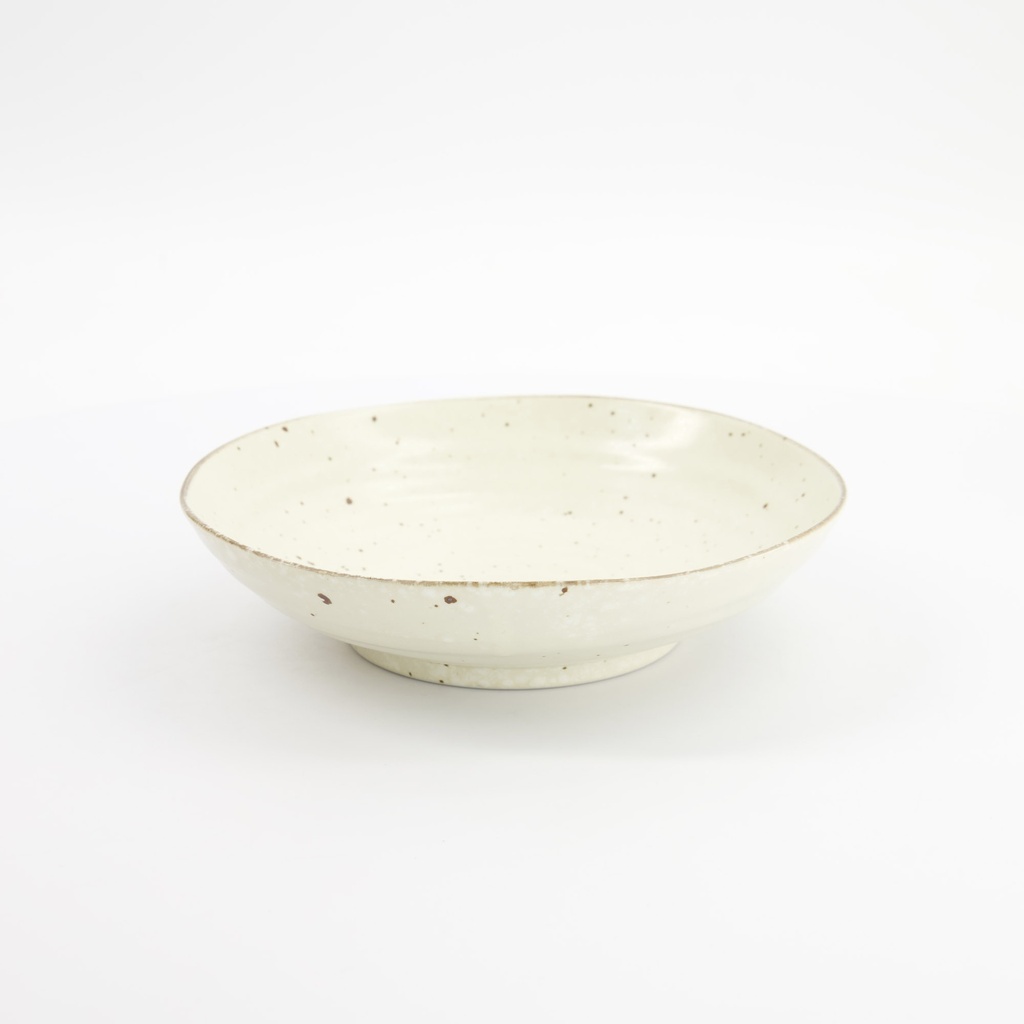 Shirogesho Pasta Plate 20.8x5.2cm 33961 Beige 6/36 