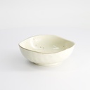 Shirogesho Oval Bowl 13.8x5.4cm 300ml Beige 33964 10/80 
