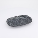 Craft Ginsai Oval Plate 25.8x16.7cm Black 33972 6/48 