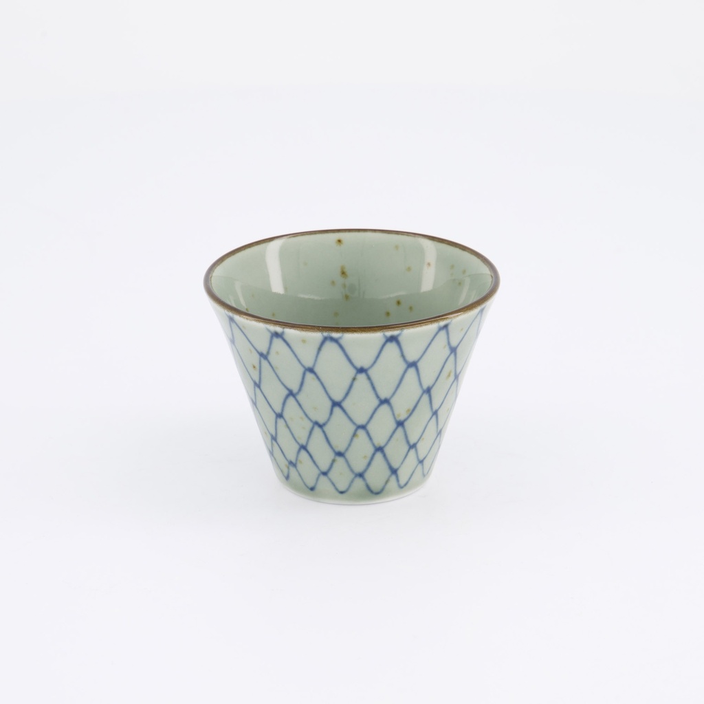 Mashiko Espresso Cup Mesh 7.5x5.3cm Blue 34016 12/192