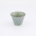Mashiko Espresso Cup Mesh 7.5x5.3cm Blue 34016 12/192