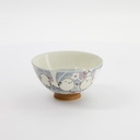 Kawaii Rice Bowl 11.5x6.2cm 300ml Bird Grey 34034 5/120