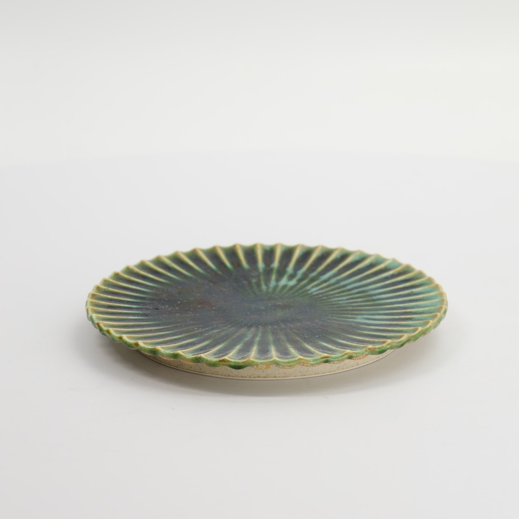 Mino Craft Round Plate 15.5cm Green 34038 1/36