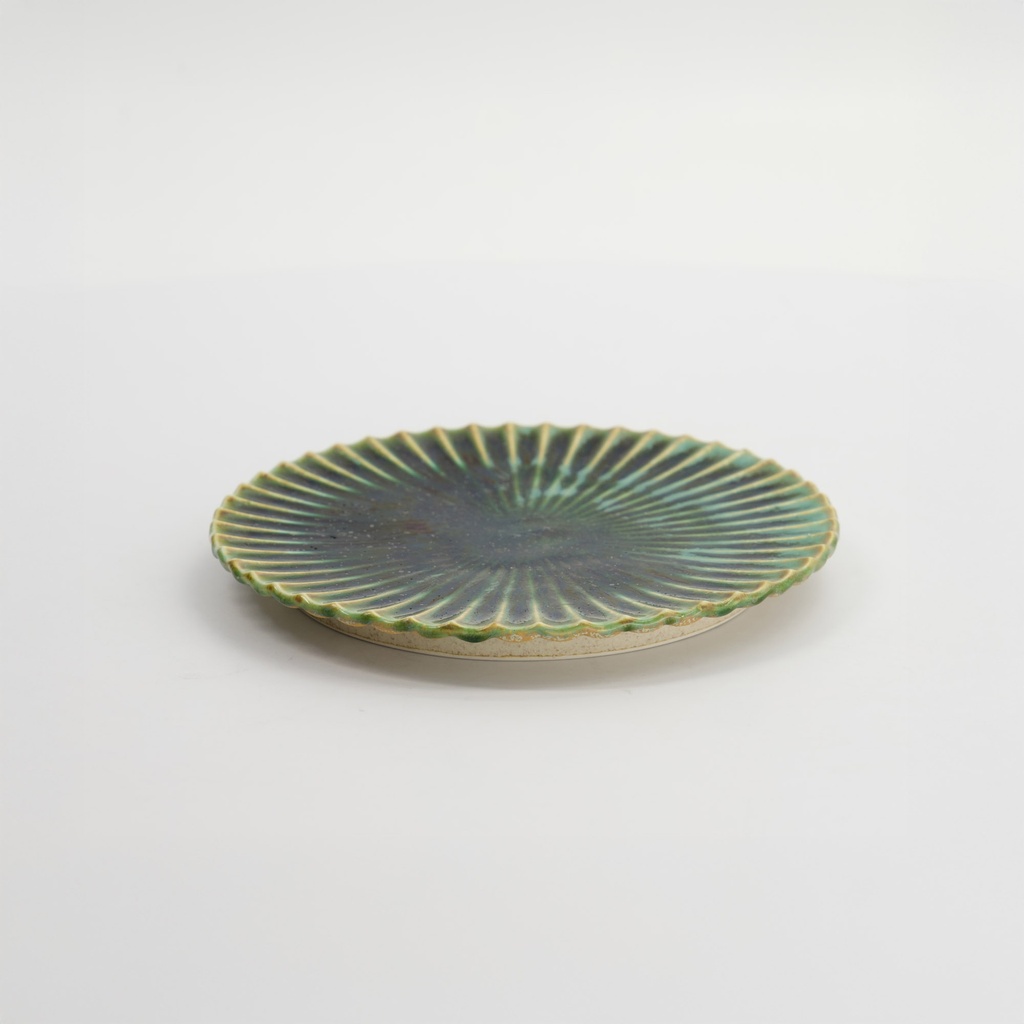 Mino Craft Round Plate 15.5cm Green 34038 1/36