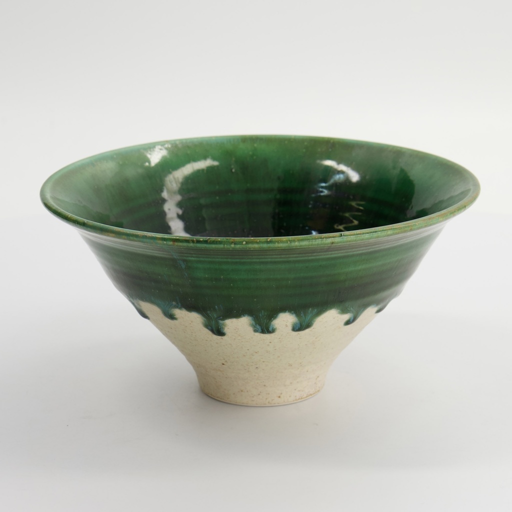Mino Craft Round Bowl 19.5x10cm Green 34040 1/24
