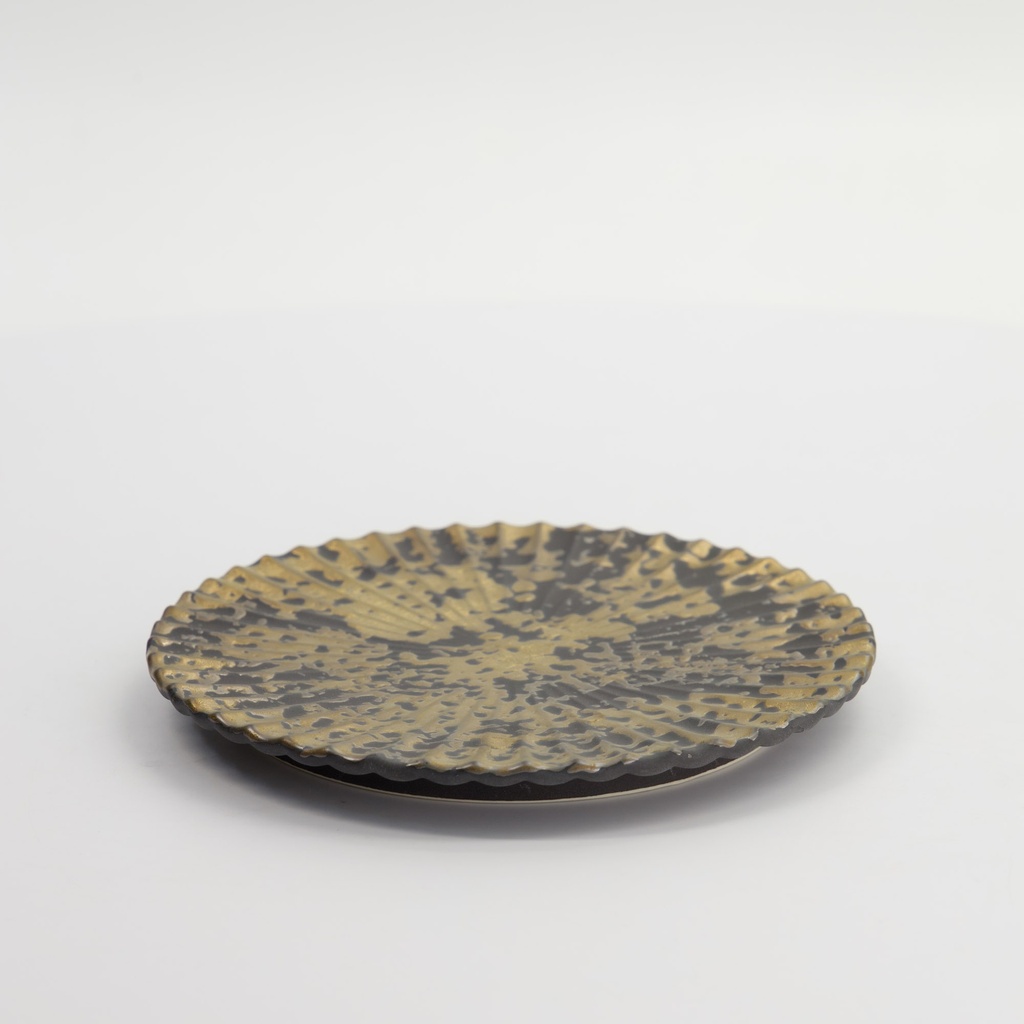 Mino Craft Round Plate 15.5cm Gold 34043 1/36