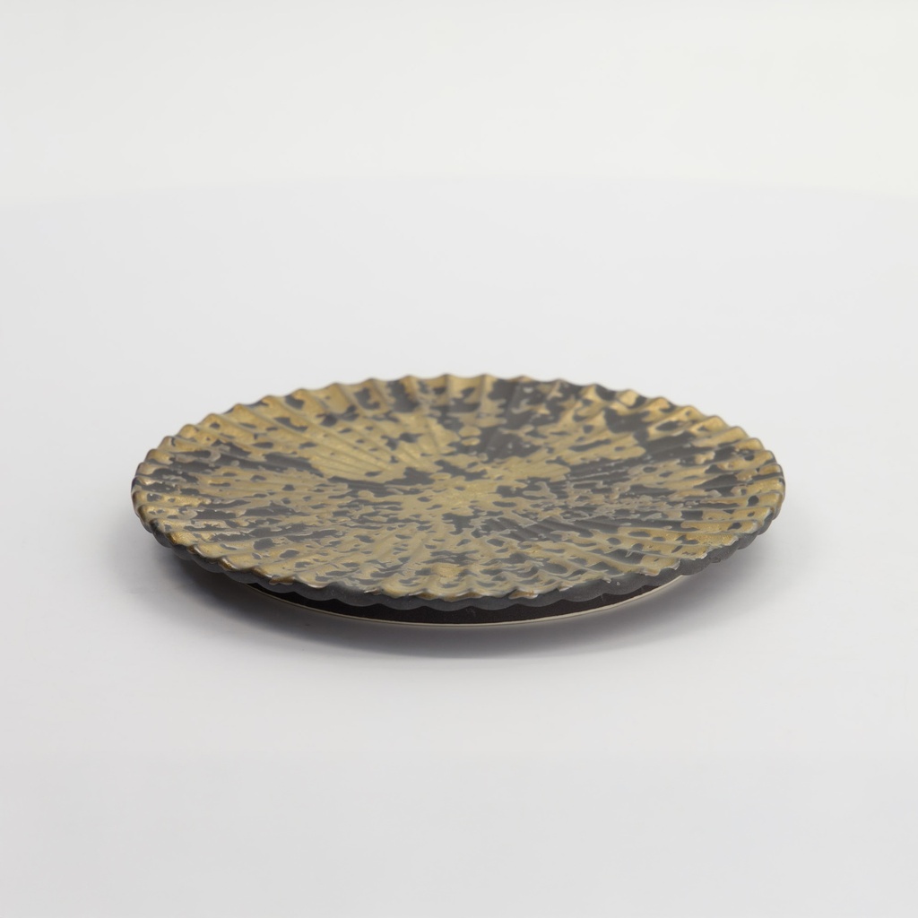 Mino Craft Round Plate 15.5cm Gold 34043 1/36