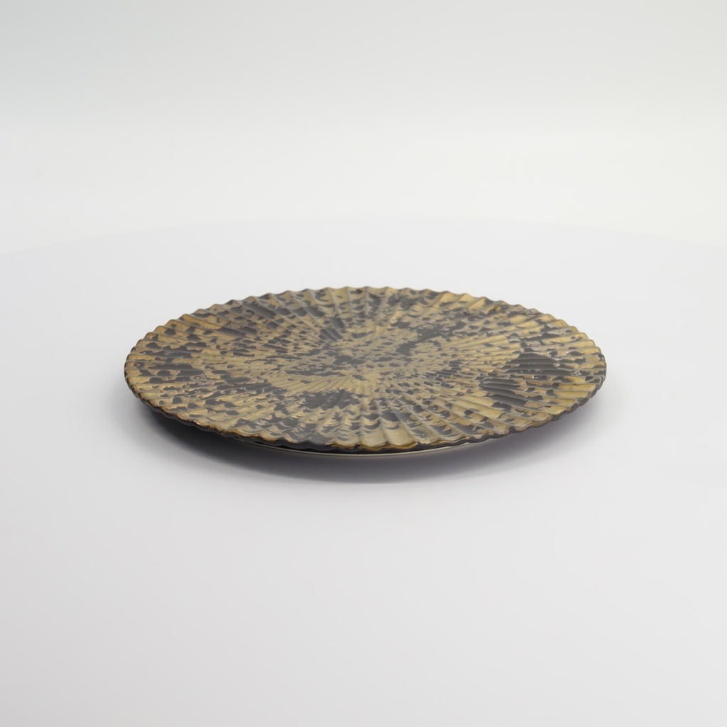 Mino Craft Round Plate 24cm Gold 34044 1/24