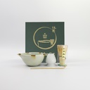 Matcha Giftset Unofu Brown White 14.5x6.5cm 4pcs 34080