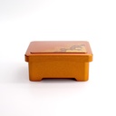 Chirashi Box w/Lid 16.8x14.3x7.6 Light Brown 1-572-1 1/60