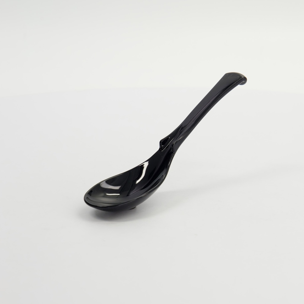 Ramen Spoon Black AC 17cm H-68-35 10/1000