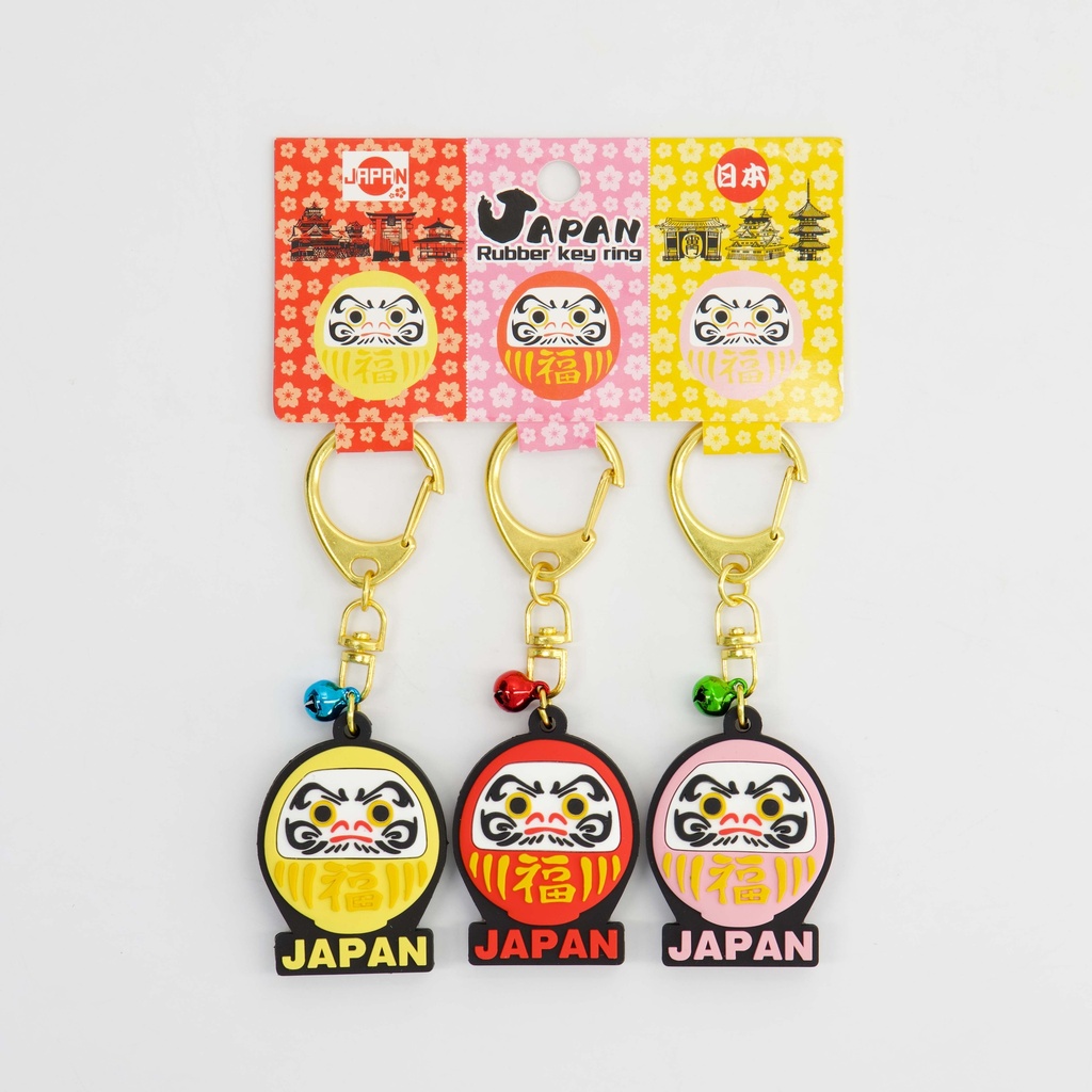 Keychain Japan Daruma 3pcs 34117 1/10