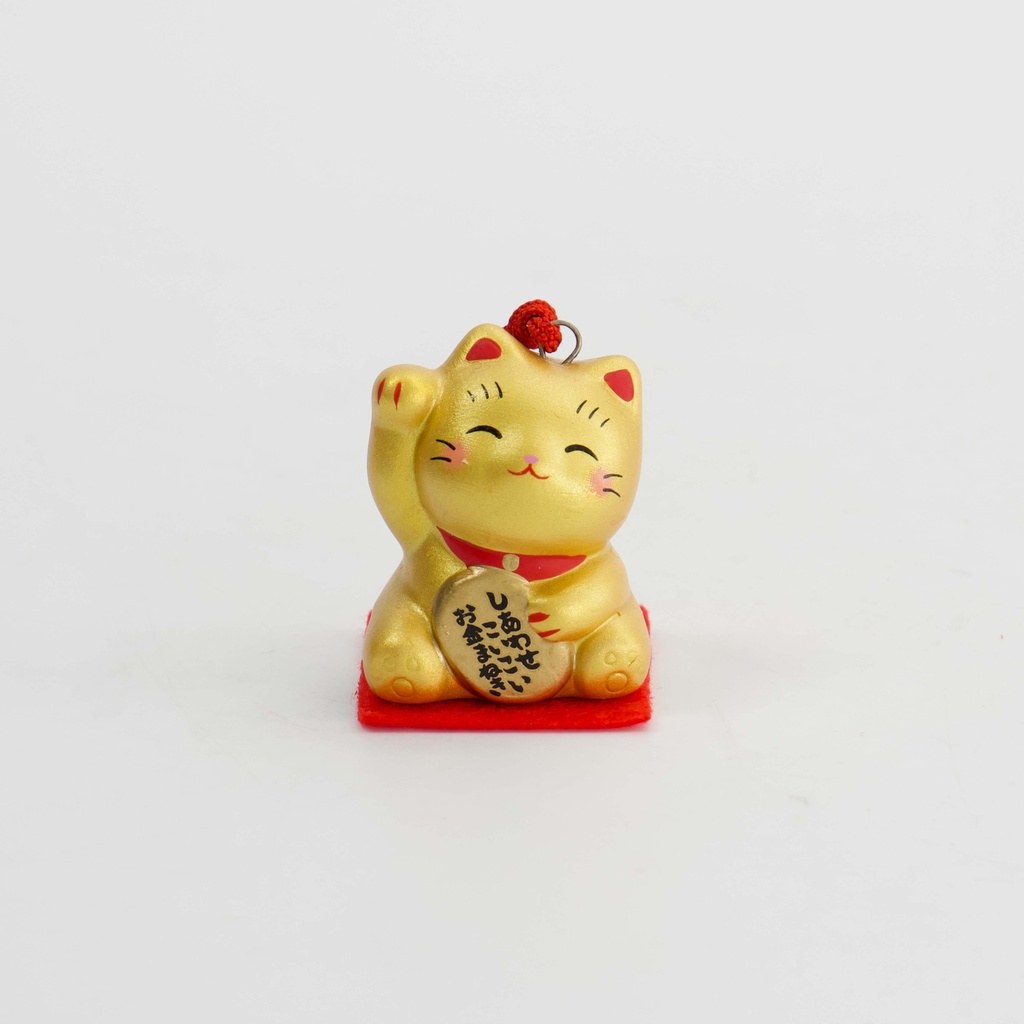 Lucky Cat 3.5cm Gold 7668 30/600 