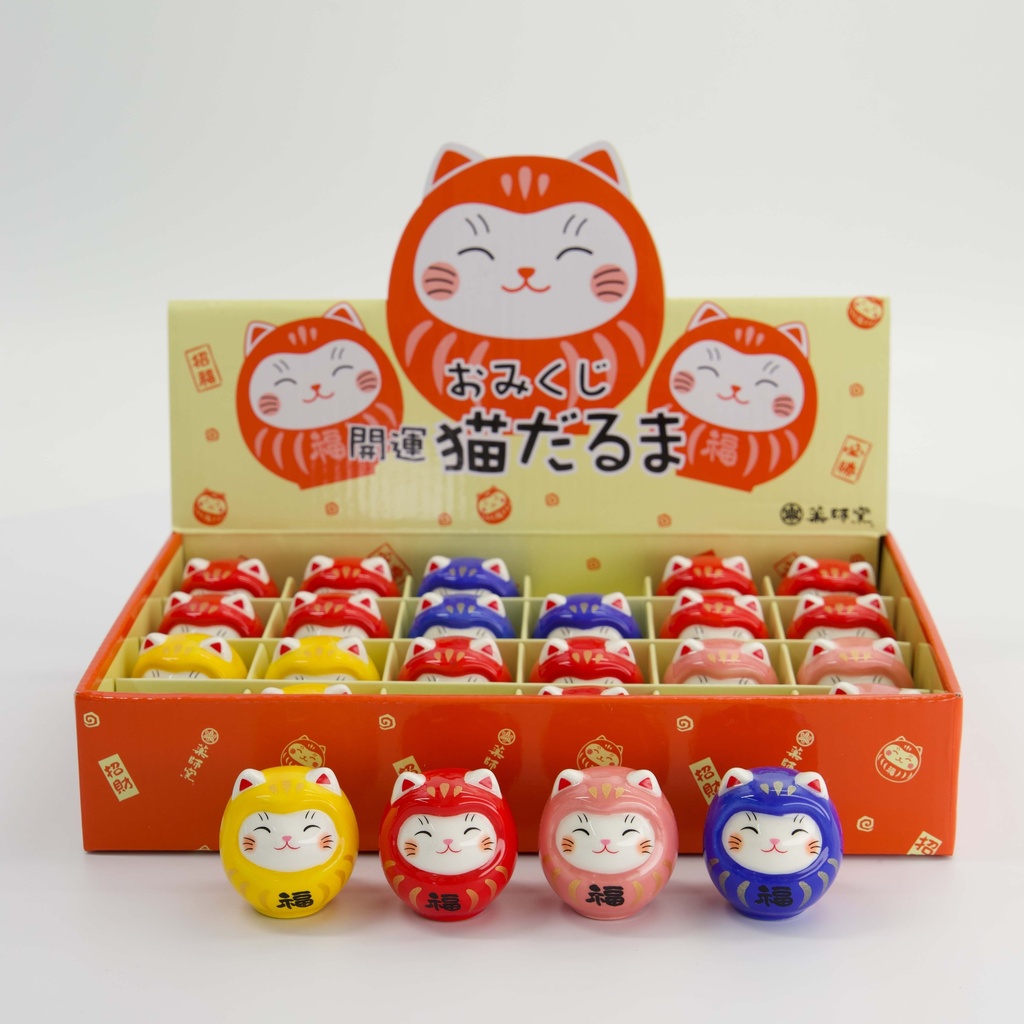 Lucky Cat 4cm Blue 7807 24/288