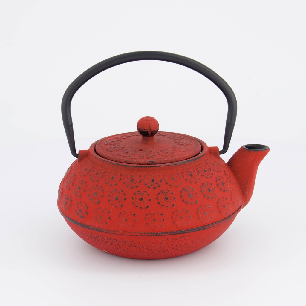 WY Tea Kettle Iron Sakura YH-0.6L-8918B RED 1/8 