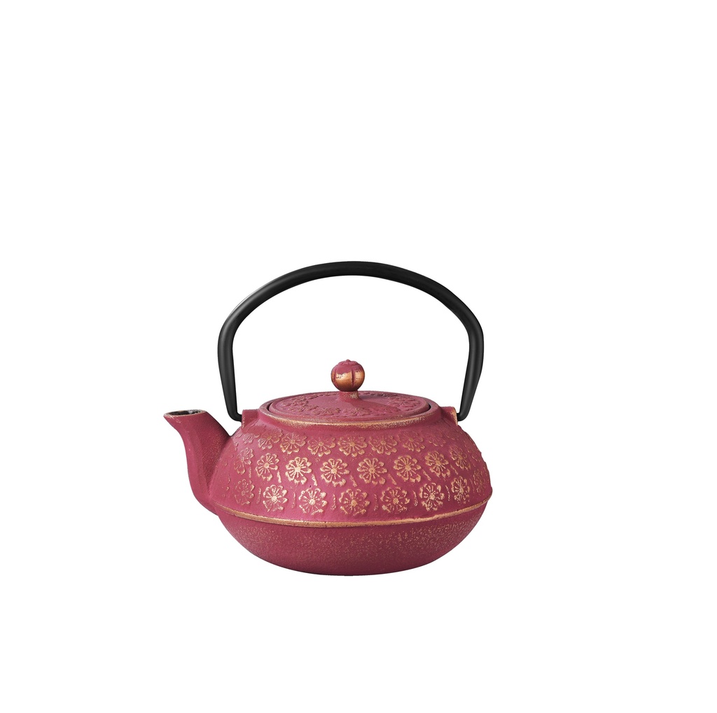 WY Tea Kettle Iron Sakura YH-0.6L-8918B RED 1/8 
