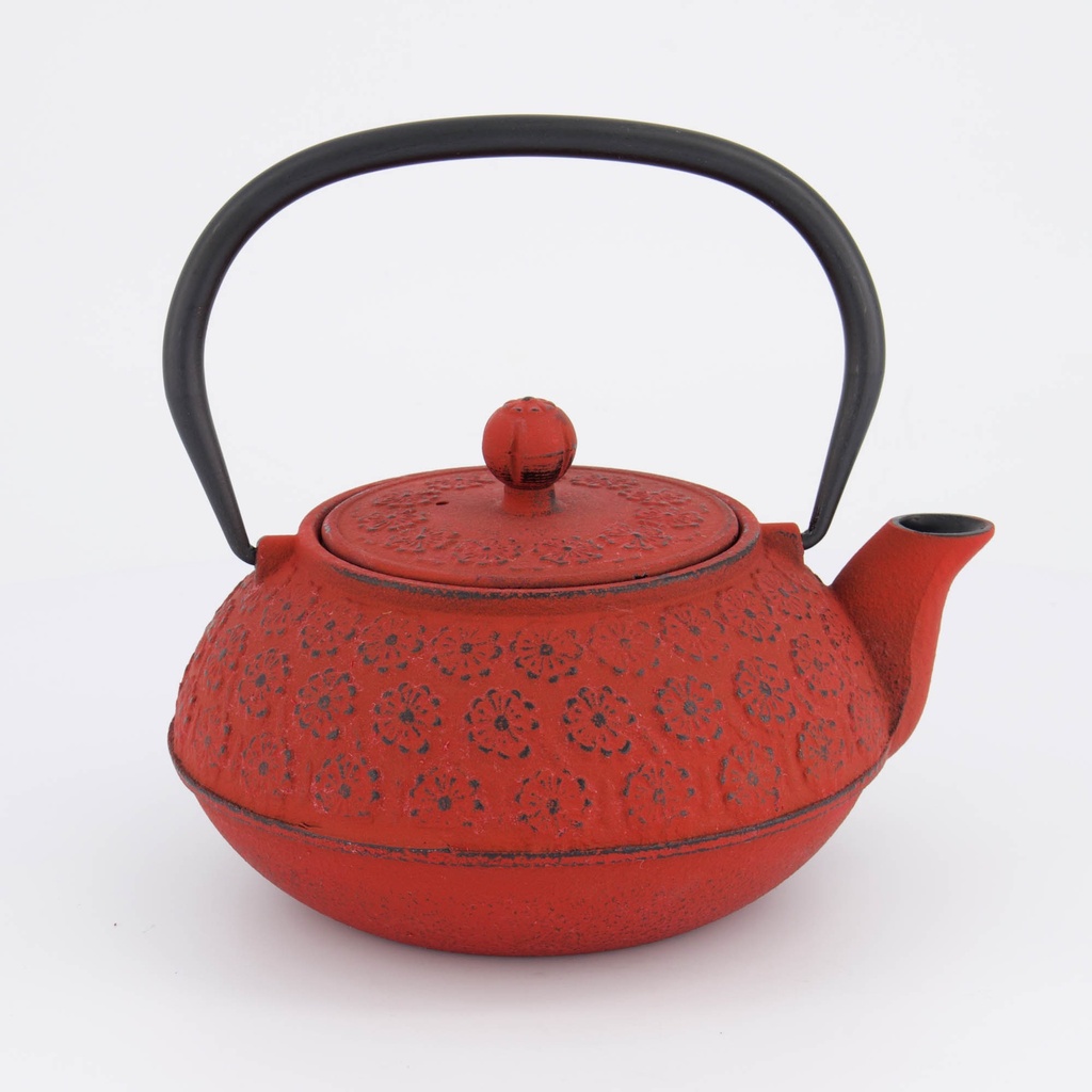 WY Tea Kettle Iron Sakura YH-0.9L-89AC RED 1/8