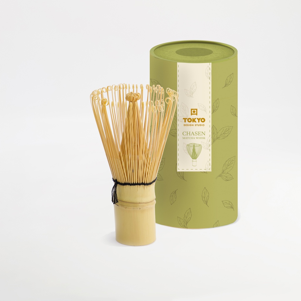 Matcha Whisk (Chasen) 6x11cm Bamboo (100Strings) 34152 1/25 