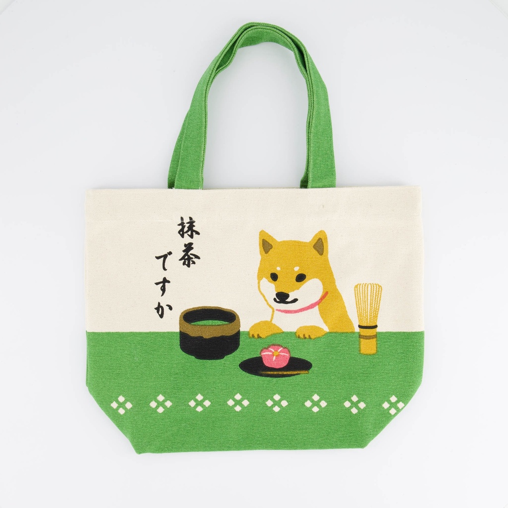 Kawaii Tote bag Shiba with Matcha 878006 25x33cm 2/60
