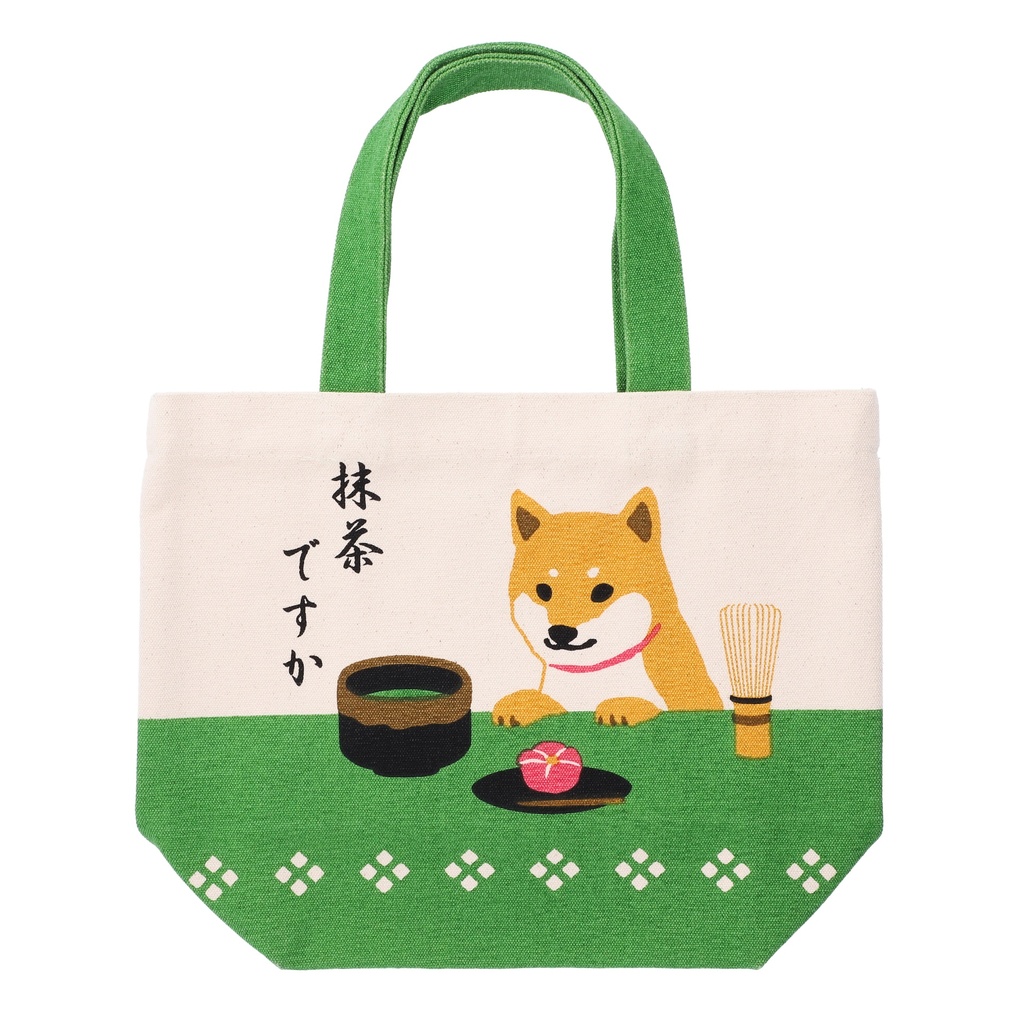 Kawaii Tote bag Shiba with Matcha 878006 25x33cm 2/60
