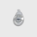 Kitchen Mini Stainless Grater Eggplant 10.8cm 062030 1/1