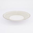 Kosai White Deep Plate 22x4cm 013054 6/36