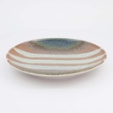 Aka-cha Suisho Plate 26x3.4cm Brown 34250 4/24 