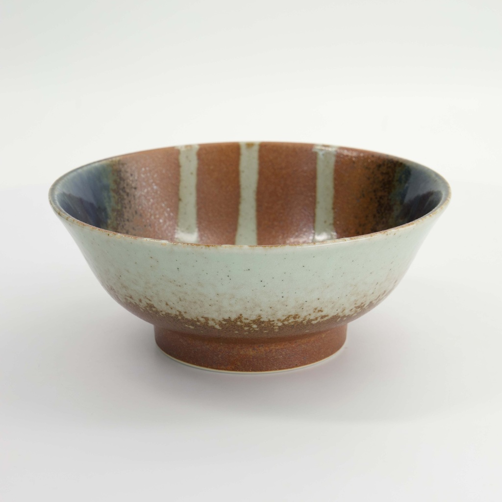 Aka-cha Suisho Ramen Bowl 21.5x9cm 1250ml Brown 34255 4/24