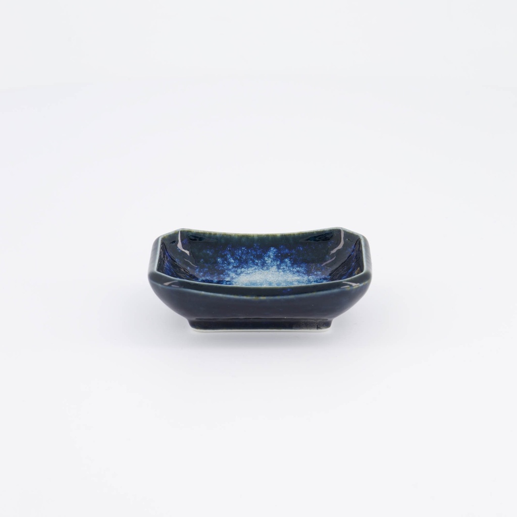 Cobalt Blue Sauce Choku Dish Rectangular 8.8x6.5x2.8cm 34256 12/144
