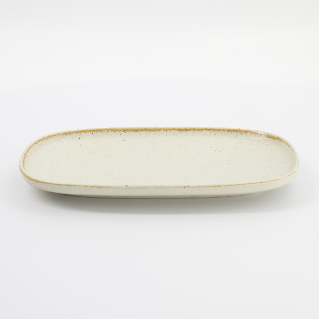 Umizuna Beige Oval Plate 24x16x2cm 34288 3/36 
