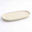 Umizuna Beige Oval Plate 24x16x2cm 34288 3/36 