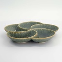 Flower Segment Plate 26x3.8cm Green 34300 1/16