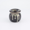 Kitchen Seasoning Pot w/Slit 8.8x8.8cm 350mm Black 34302 1/36