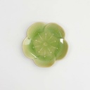 Flower Shaped Plate 11.5cm Green 34314 12/144