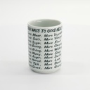Cup Emboss 10 Ways Good Health 7.2x10.2cm 240ml White 616983 10/80 