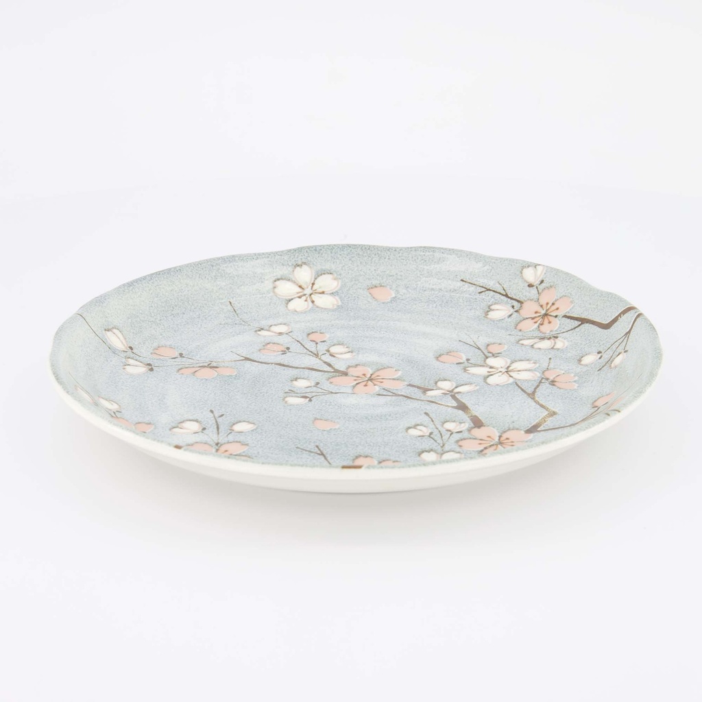 Fujisakura Plate 24.7x3cm Grey 617508 6/24 
