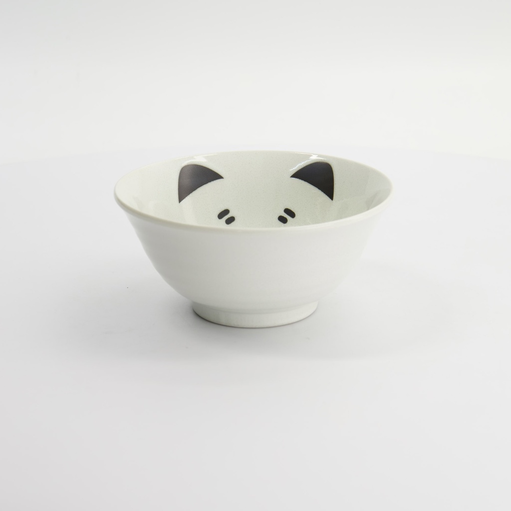 Kawaii Cat Neko Bowl 15x7cm 500ml White 617591 6/48