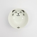 Kawaii Cat Neko Bowl 15x7cm 500ml White 617591 6/48