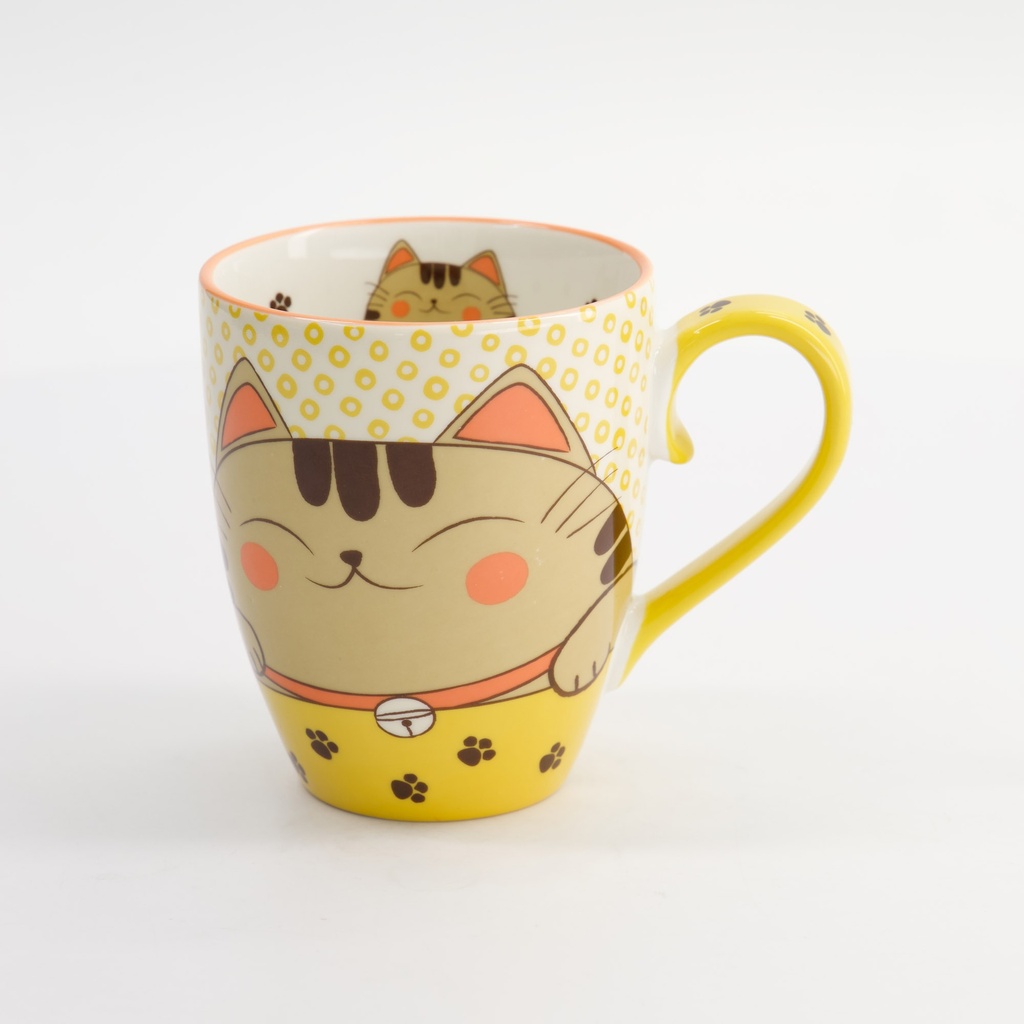 Kawaii Cat Brown Mug W/Giftbox 8.7x10.2cm 340ml 618123 1/36