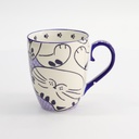 Kawaii Cat Blue Mug W/Giftbox 8.7x10.2cm 340ml 618130 1/36